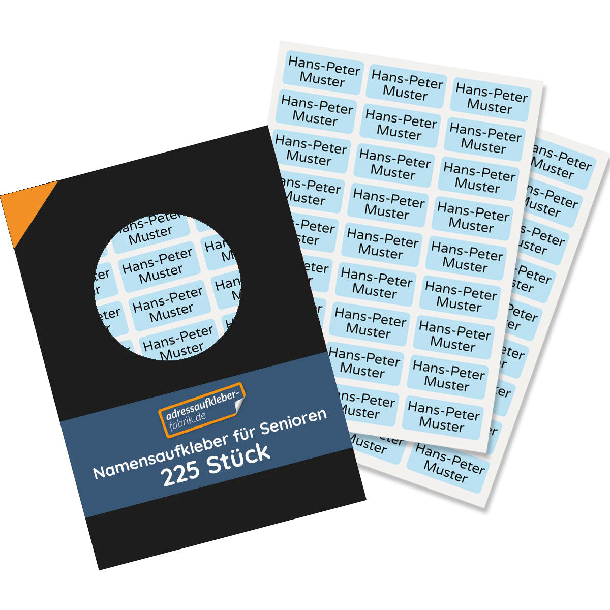 225 Stück Kleine Namensaufkleber 2-zeilig für Senioren (30x13 mm) - adressaufkleber-fabrik.de