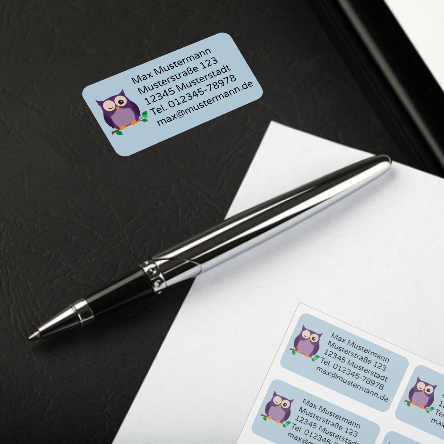 Adressaufkleber mit Kindermotiv