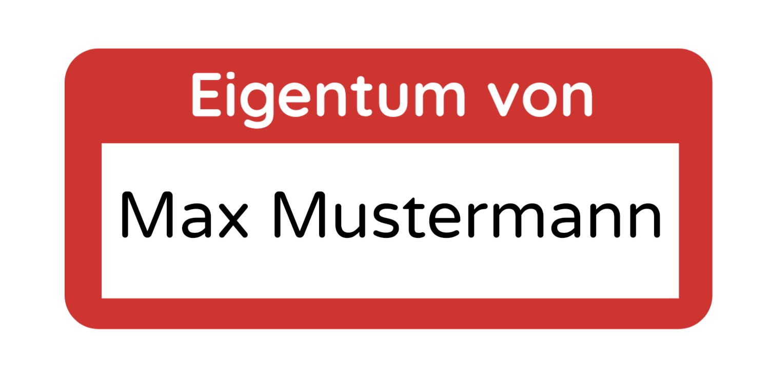 Eigentum Aufkleber (30 Stück 30x13 mm) - adressaufkleber-fabrik.de