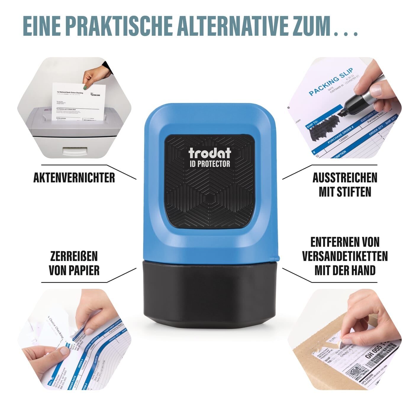 Trodat ID Protector - Datenschutz Rollstempel