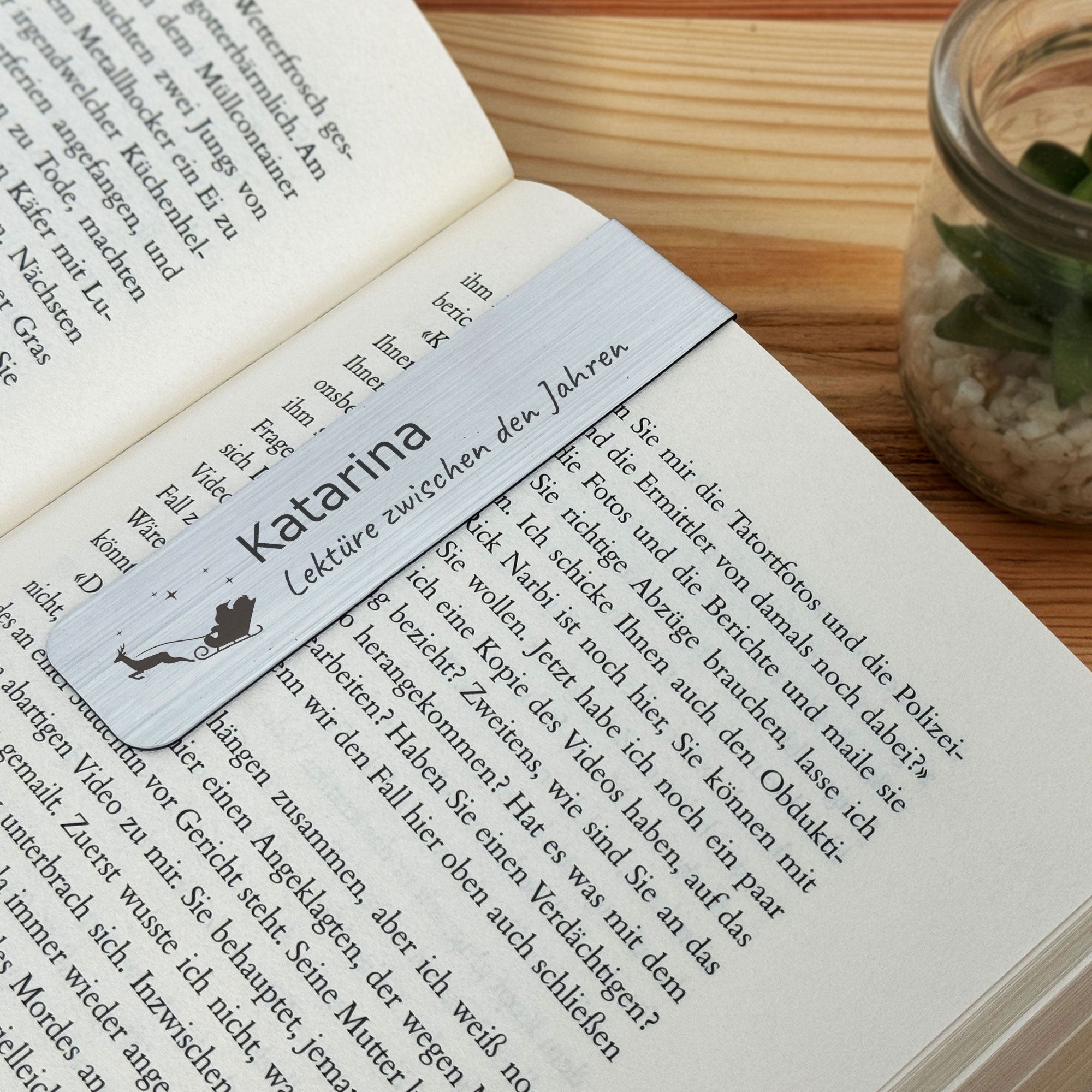 Personalisiertes Magnet-Lesezeichen mit Gravur