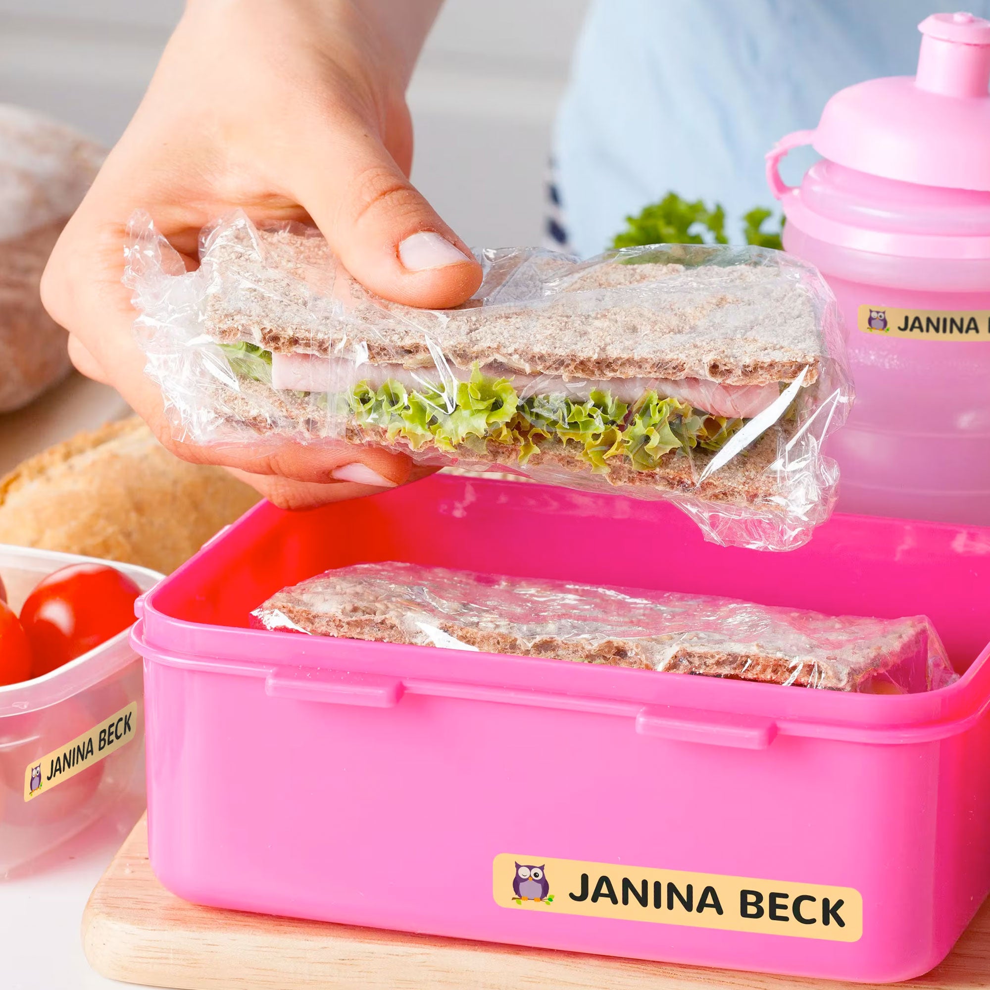 Große Namensaufkleber 80 Stück für Kinder Größe XL (100x15 mm) - adressaufkleber-fabrik.de