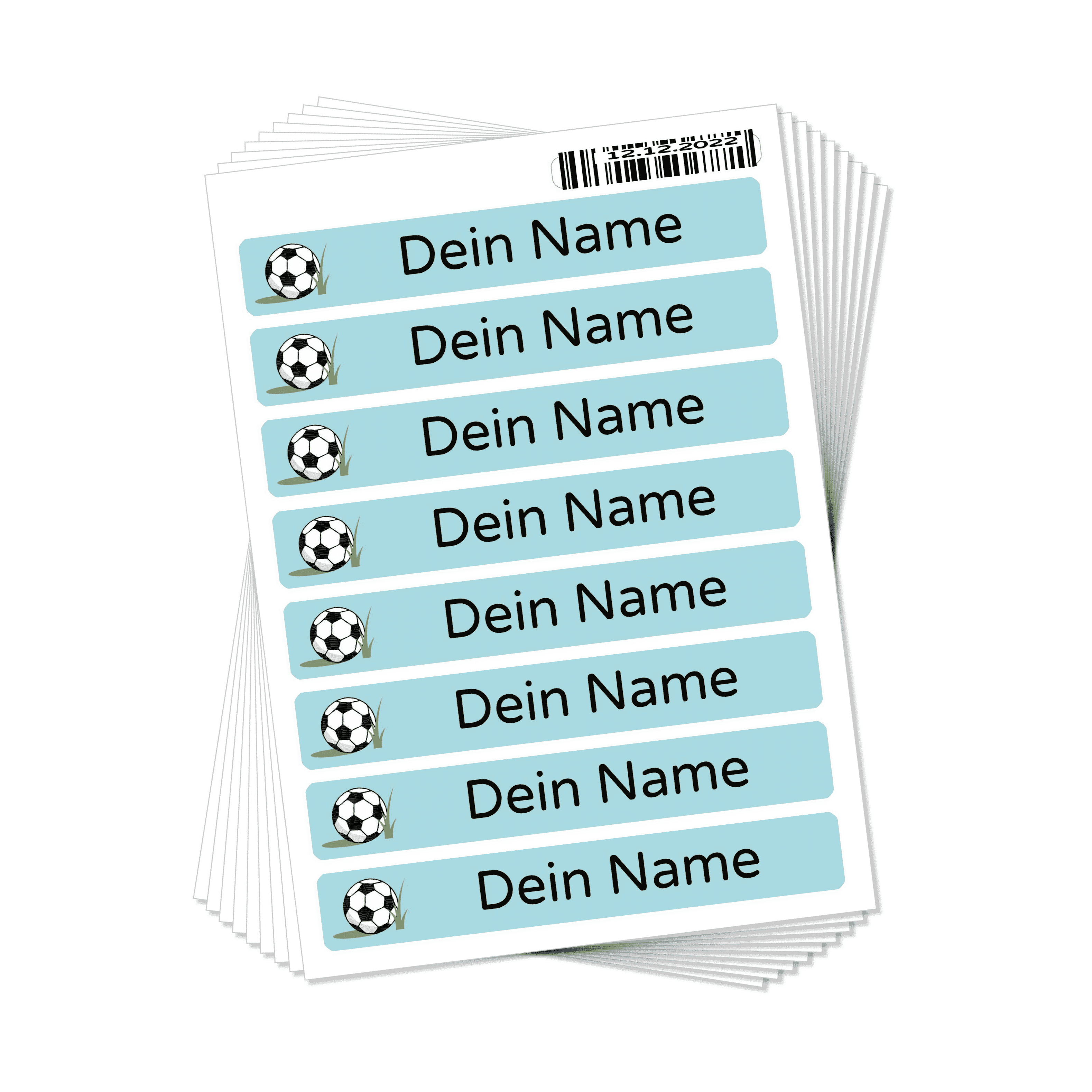 Große Namensaufkleber 80 Stück für Kinder Größe XL (100x15 mm) - adressaufkleber-fabrik.de