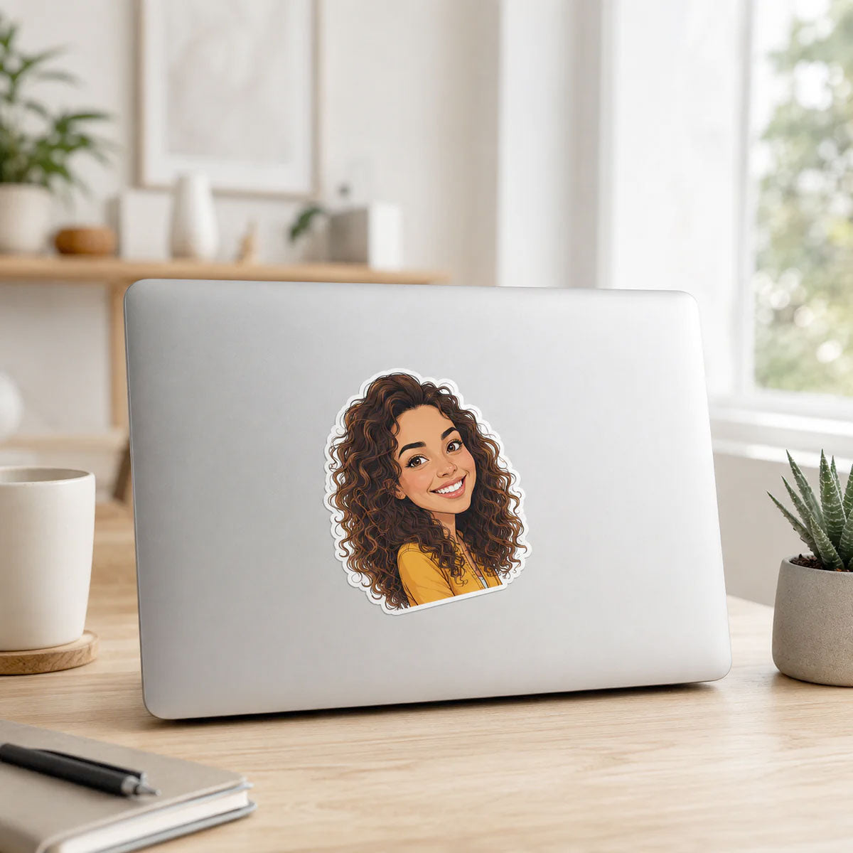 Illustration-Sticker nach Foto – personalisierte Aufkleber konturgeschnitten