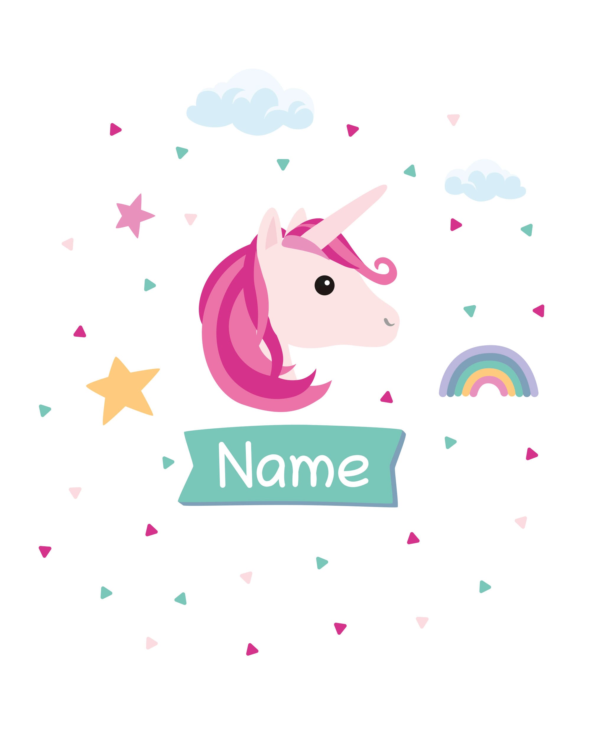 Individualisierbare Türaufkleber / Wandtattoos für Kinder - adressaufkleber-fabrik.de