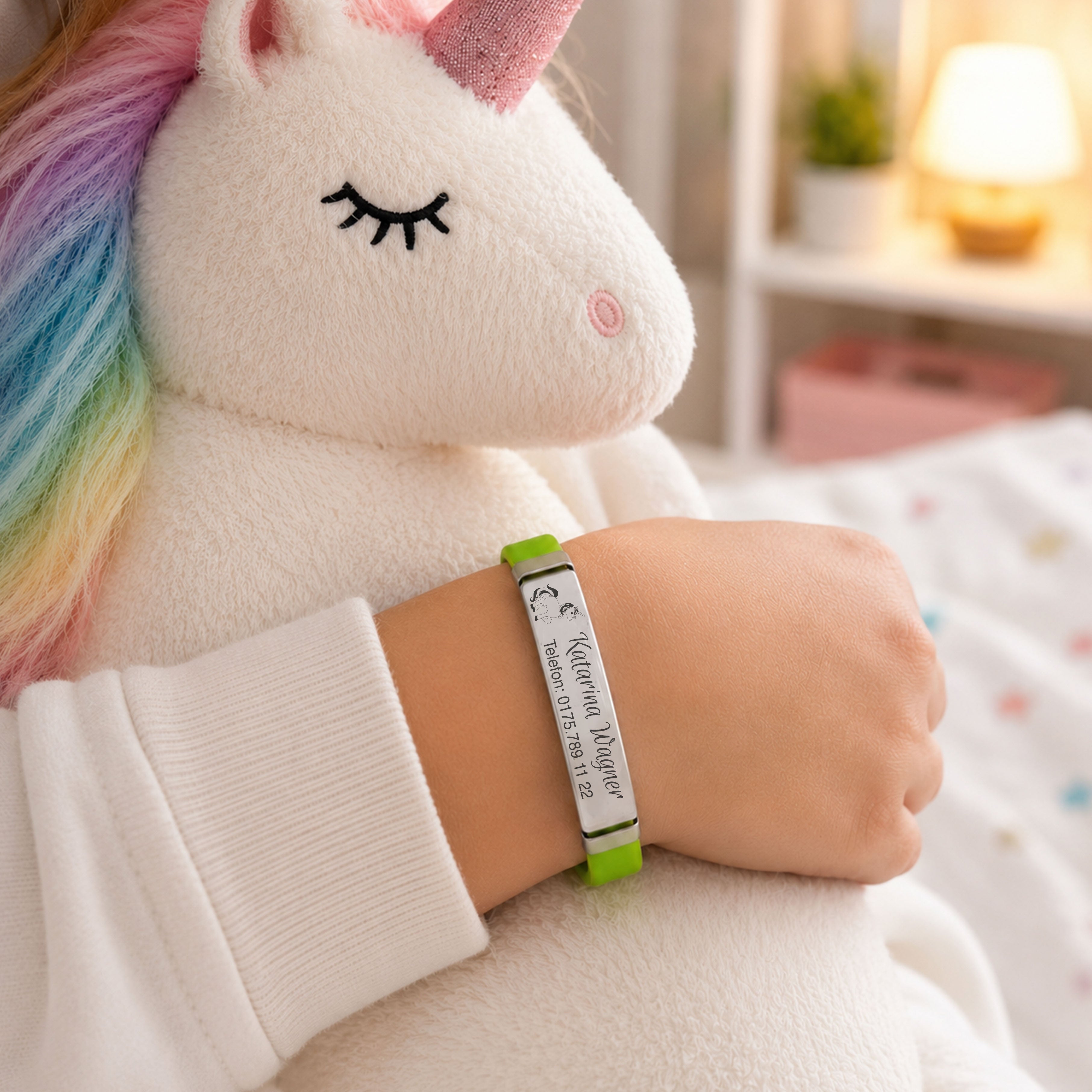 SOS-Armband für Kinder und Senioren / Kinderarmband in 4 Farben