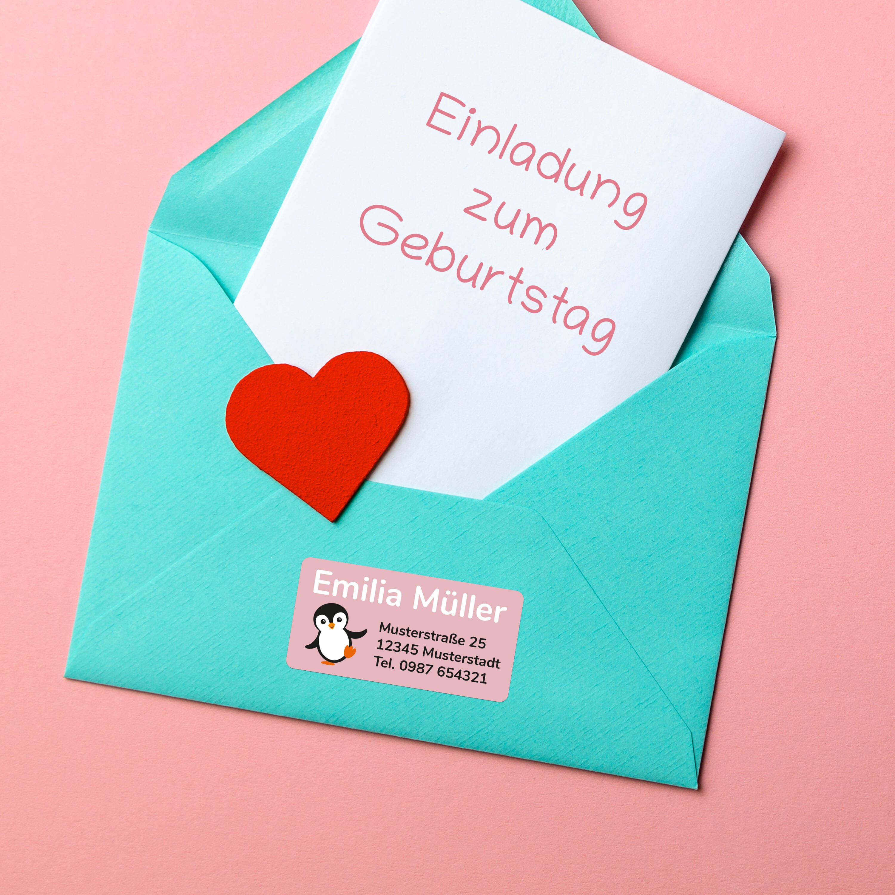 100 Stück Individuelle Adressaufkleber (50x25 mm)