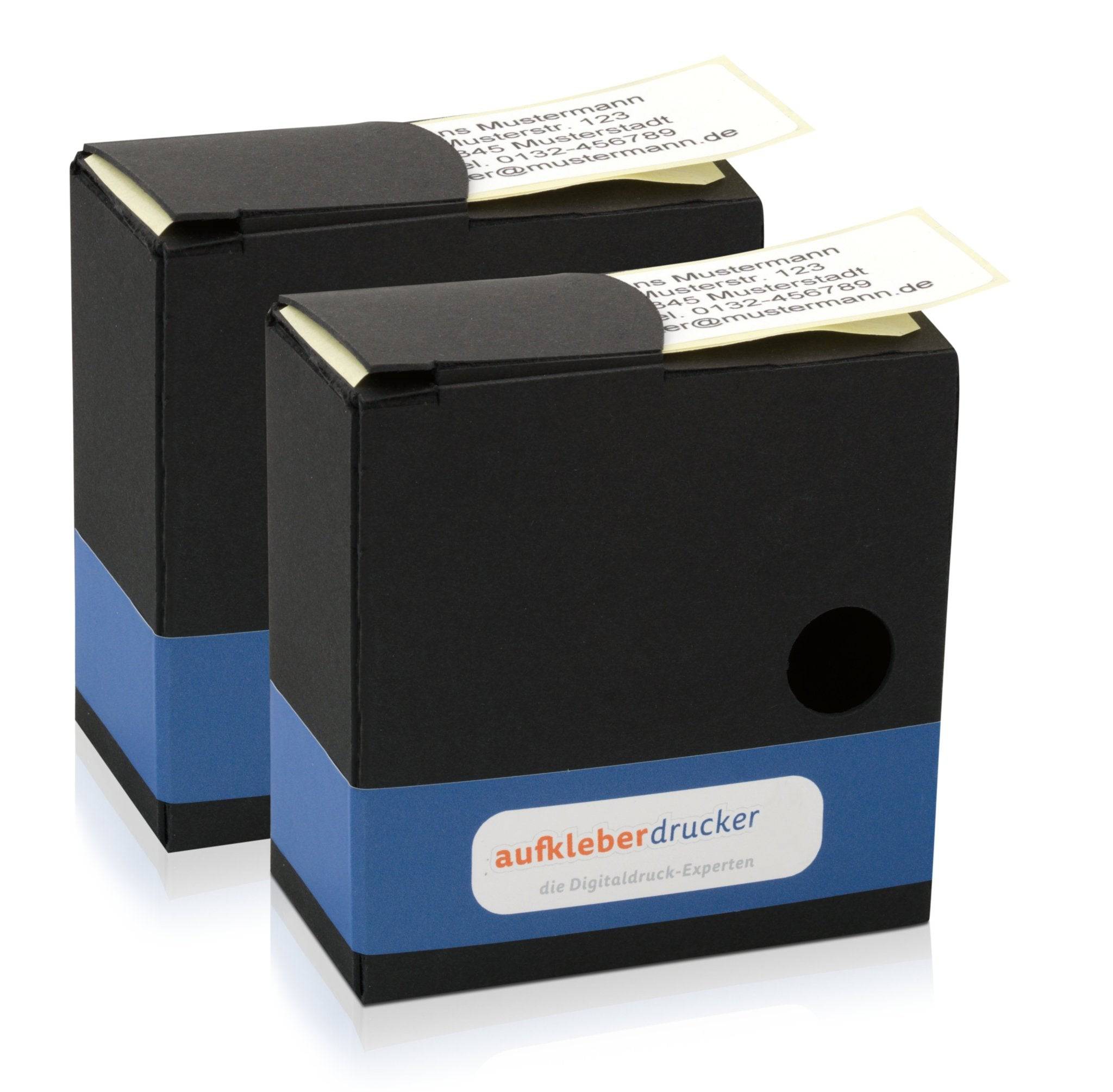 Adressaufkleber im Spenderkarton 60x30 mm - adressaufkleber-fabrik.de