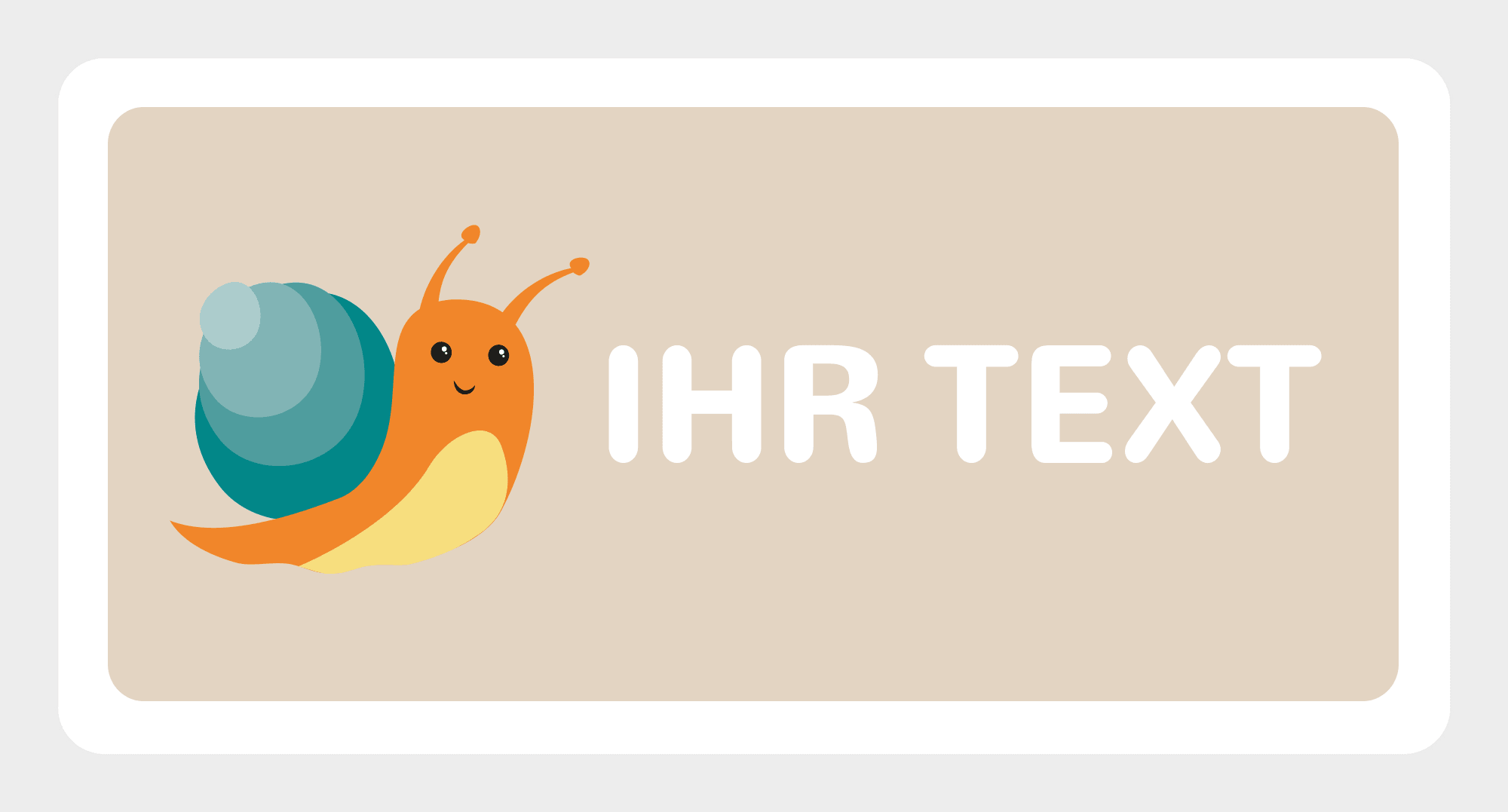 Aufkleber im Spenderkarton Motiv "Schnecke" 60x30 mm - adressaufkleber-fabrik.de