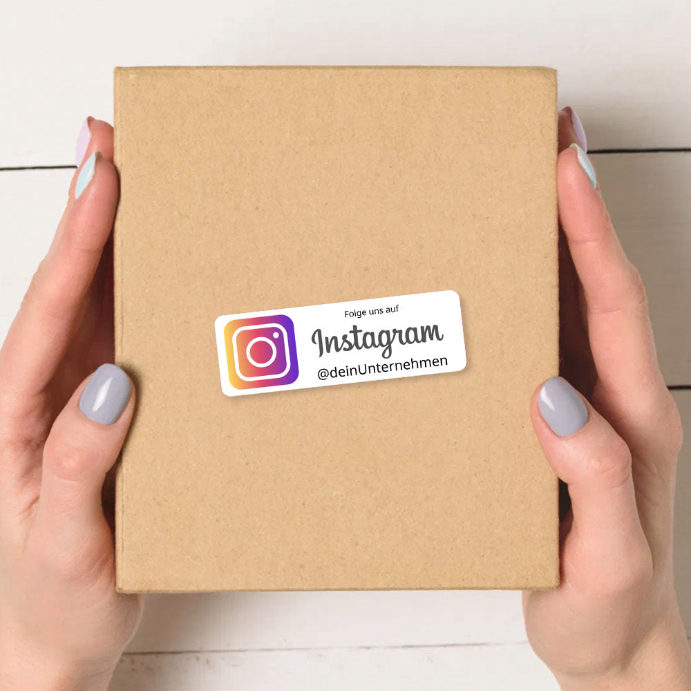 Social Media Sticker - individuell bedruckte Aufkleber für Instagram, Facebook, TikTok und weitere Plattformen
