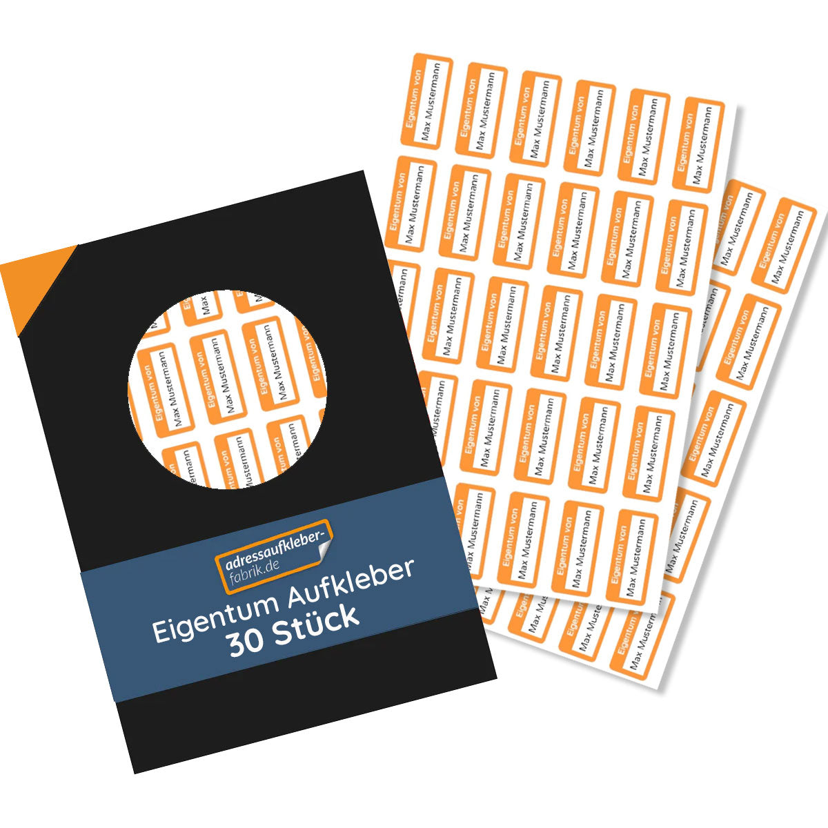 Eigentum Aufkleber (30 Stück 30x13 mm) - adressaufkleber-fabrik.de