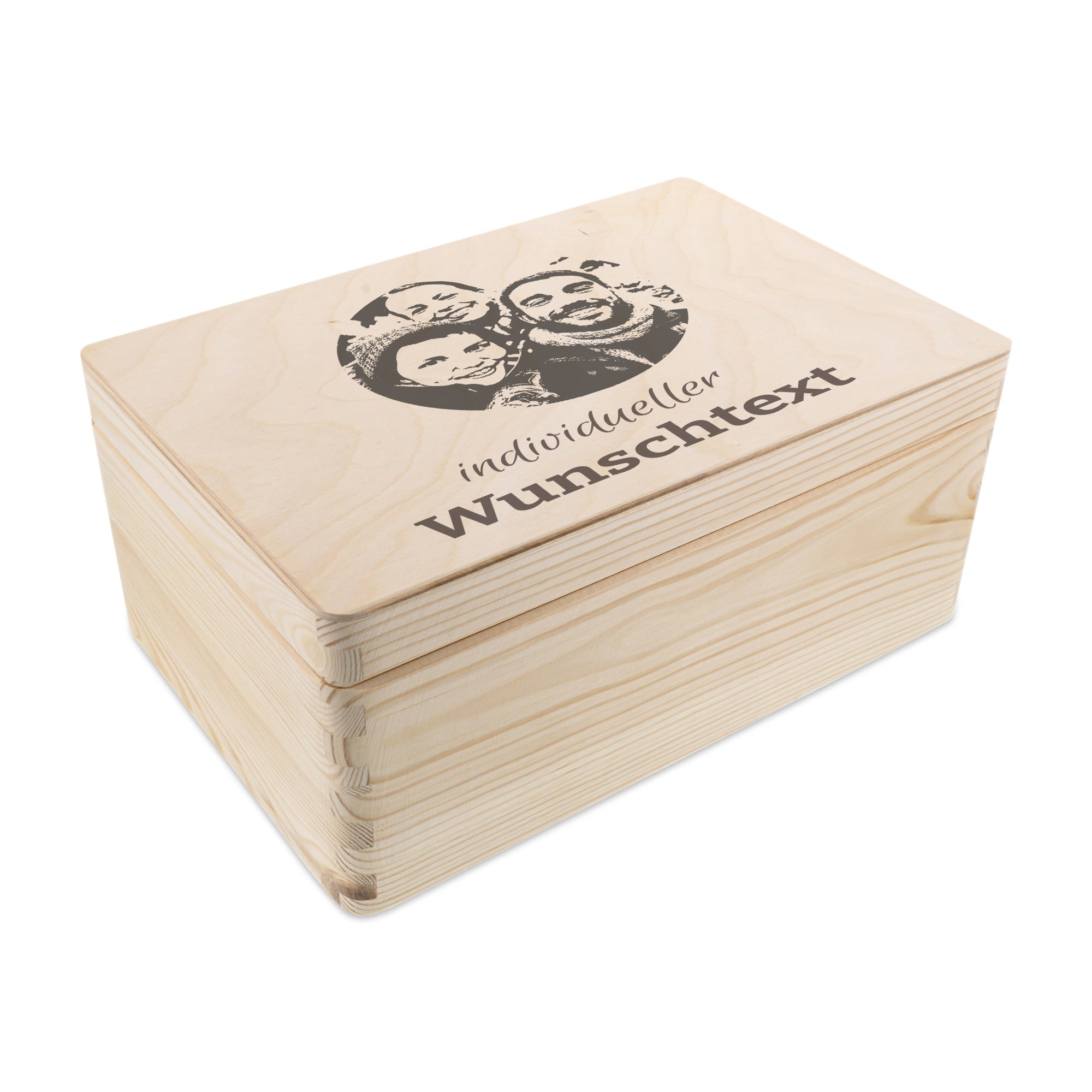 Erinnerungskiste aus Holz mit individueller Gravur