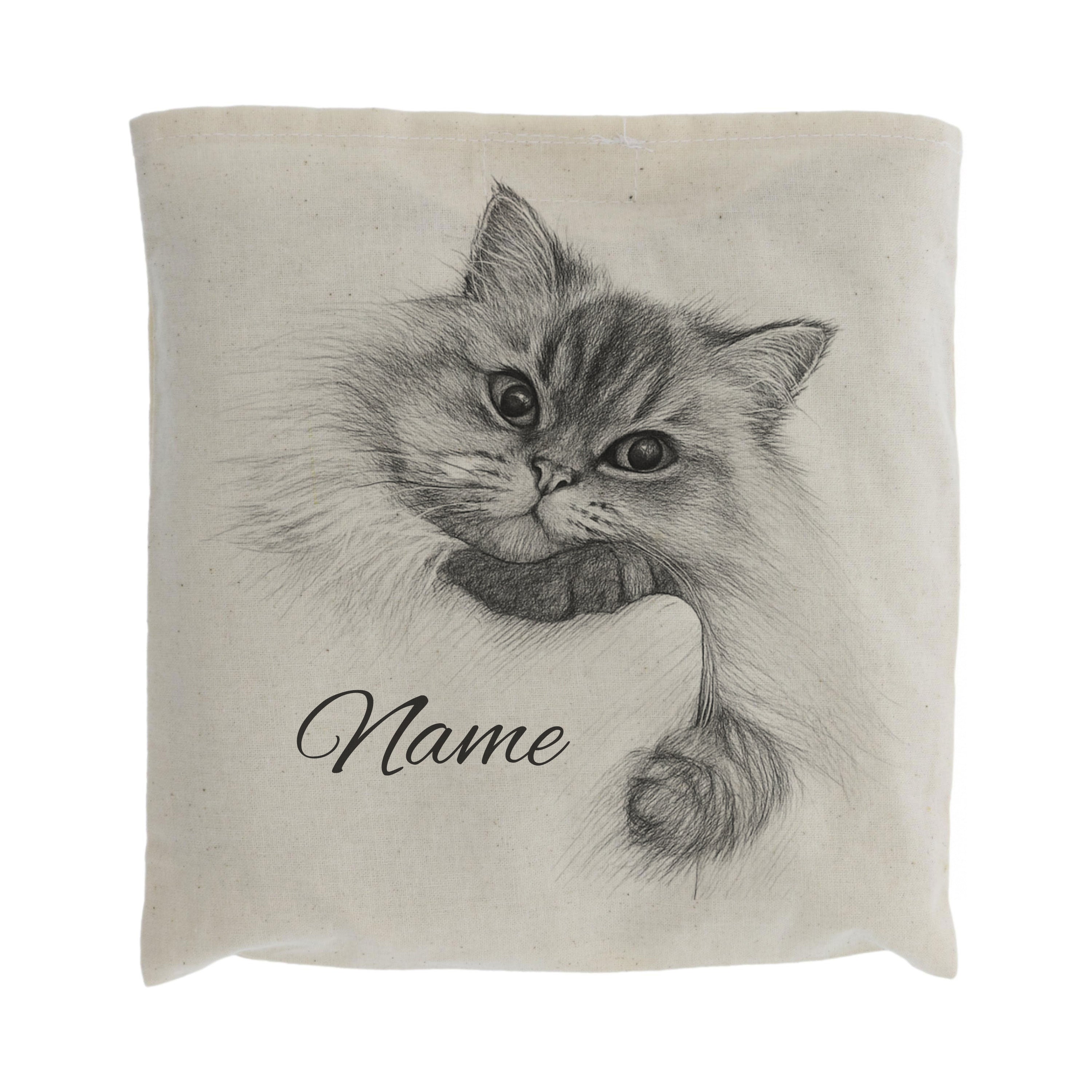 Kirschkernkissen mit Bleistiftzeichnung & Individualisierung