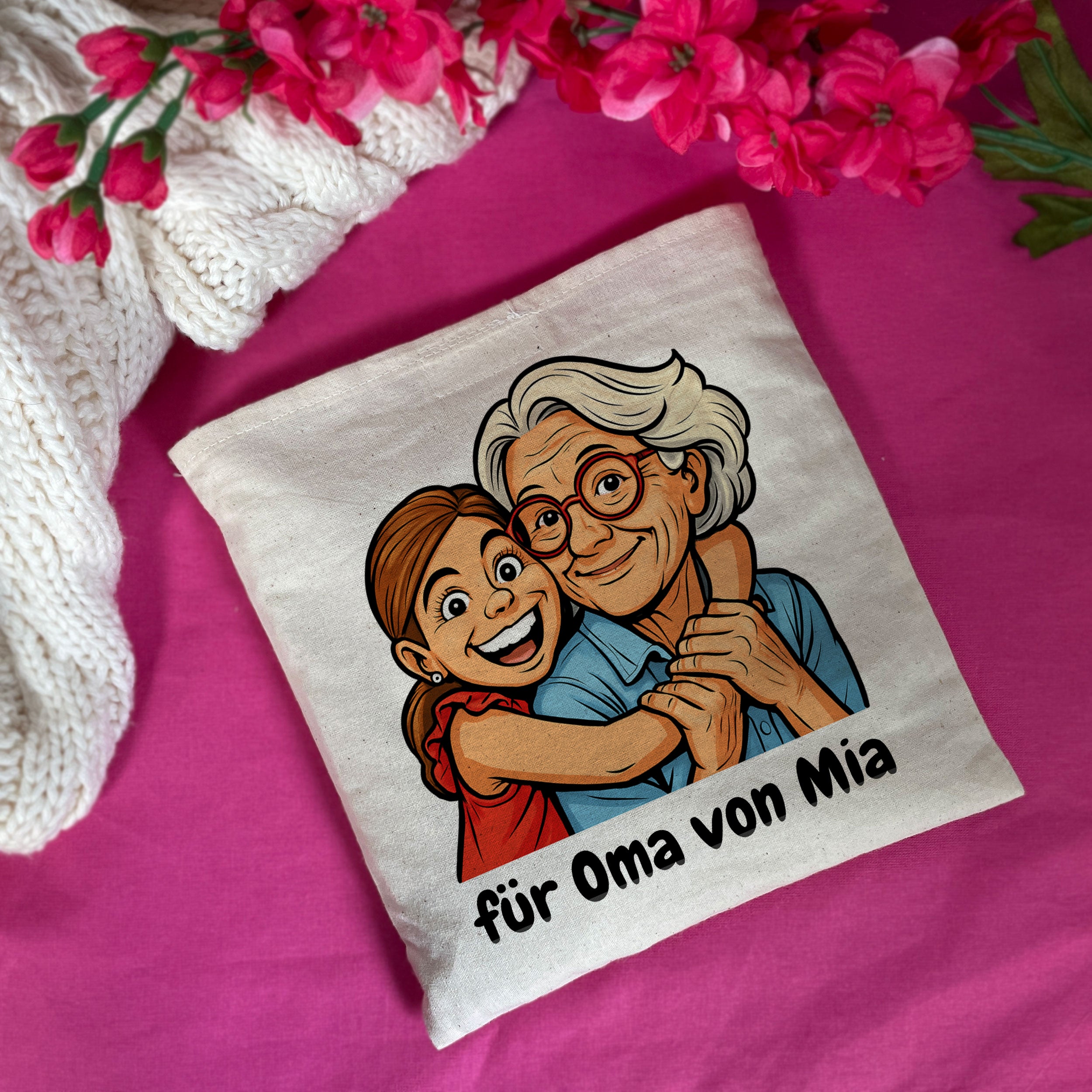 Kirschkernkissen mit Karikatur & Individualisierung