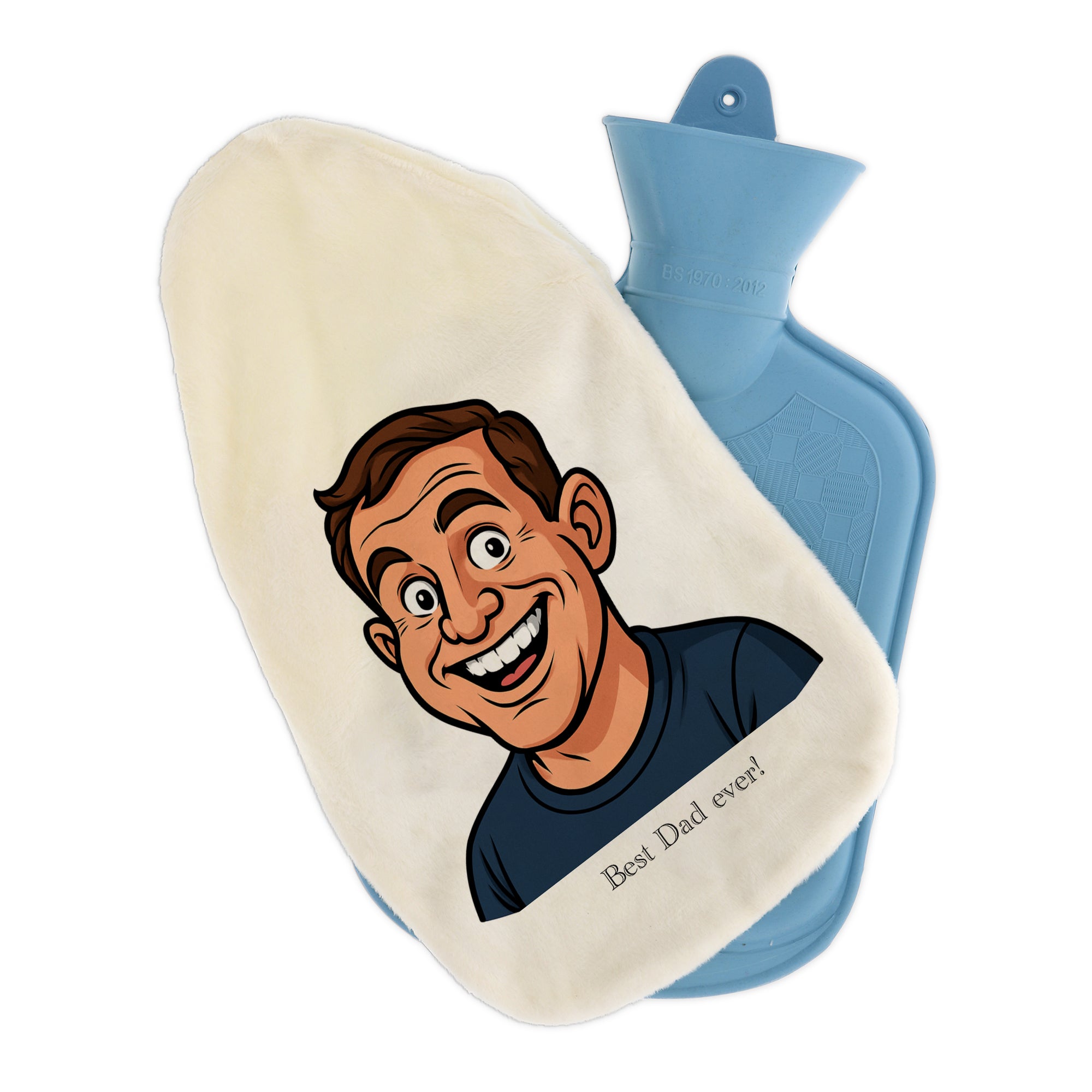 Wärmflasche mit Karikatur und Individualisierung