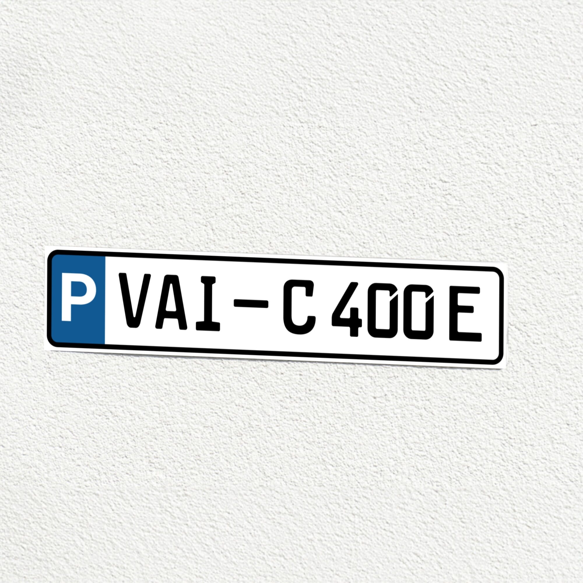 Parkplatz Schild in Kennzeichen-Größe 520x110 mm