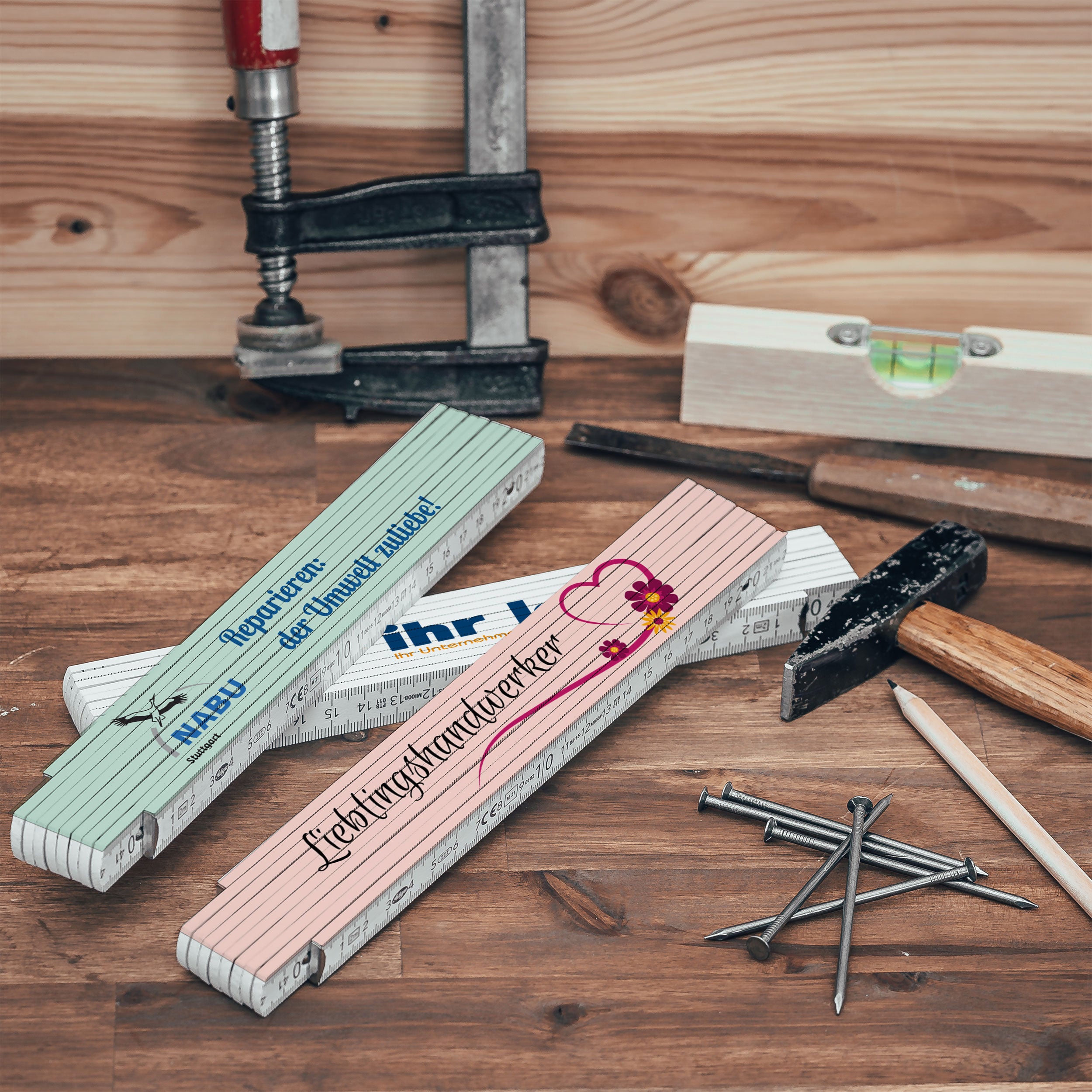 Zollstock 235x35 mm personalisiert – mit individuellem Druck