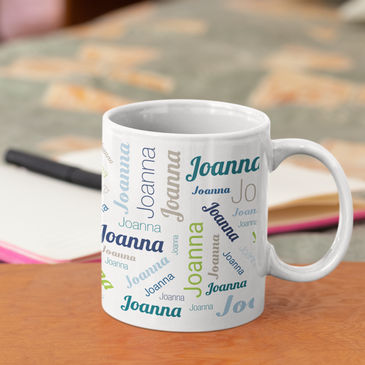 Keramiktasse mit Namen / Namenstasse - adressaufkleber-fabrik.de