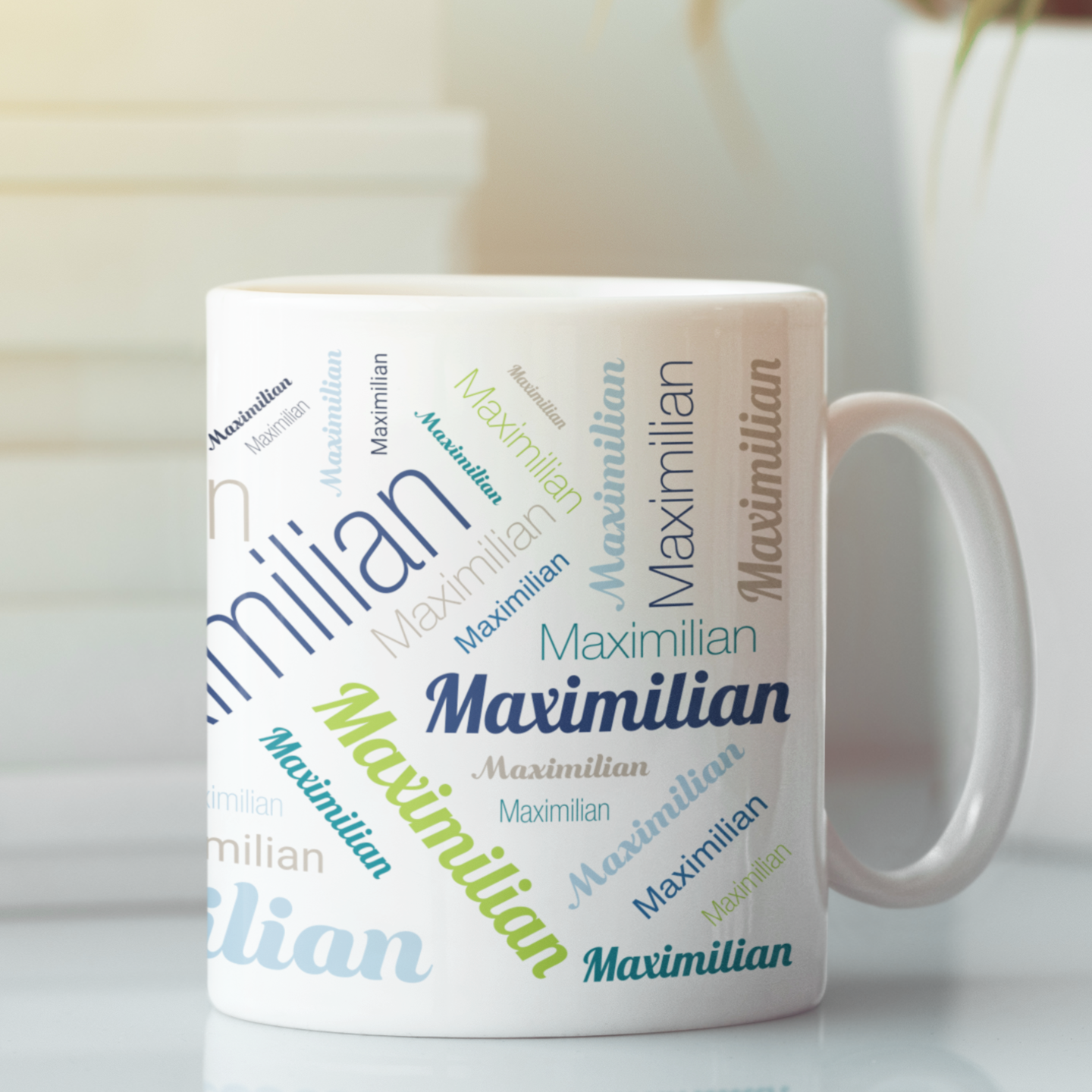 Keramiktasse mit Namen / Namenstasse - adressaufkleber-fabrik.de