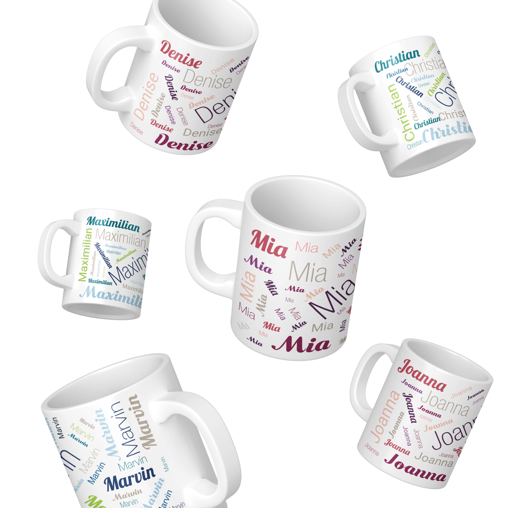 Keramiktasse mit Namen / Namenstasse - adressaufkleber-fabrik.de