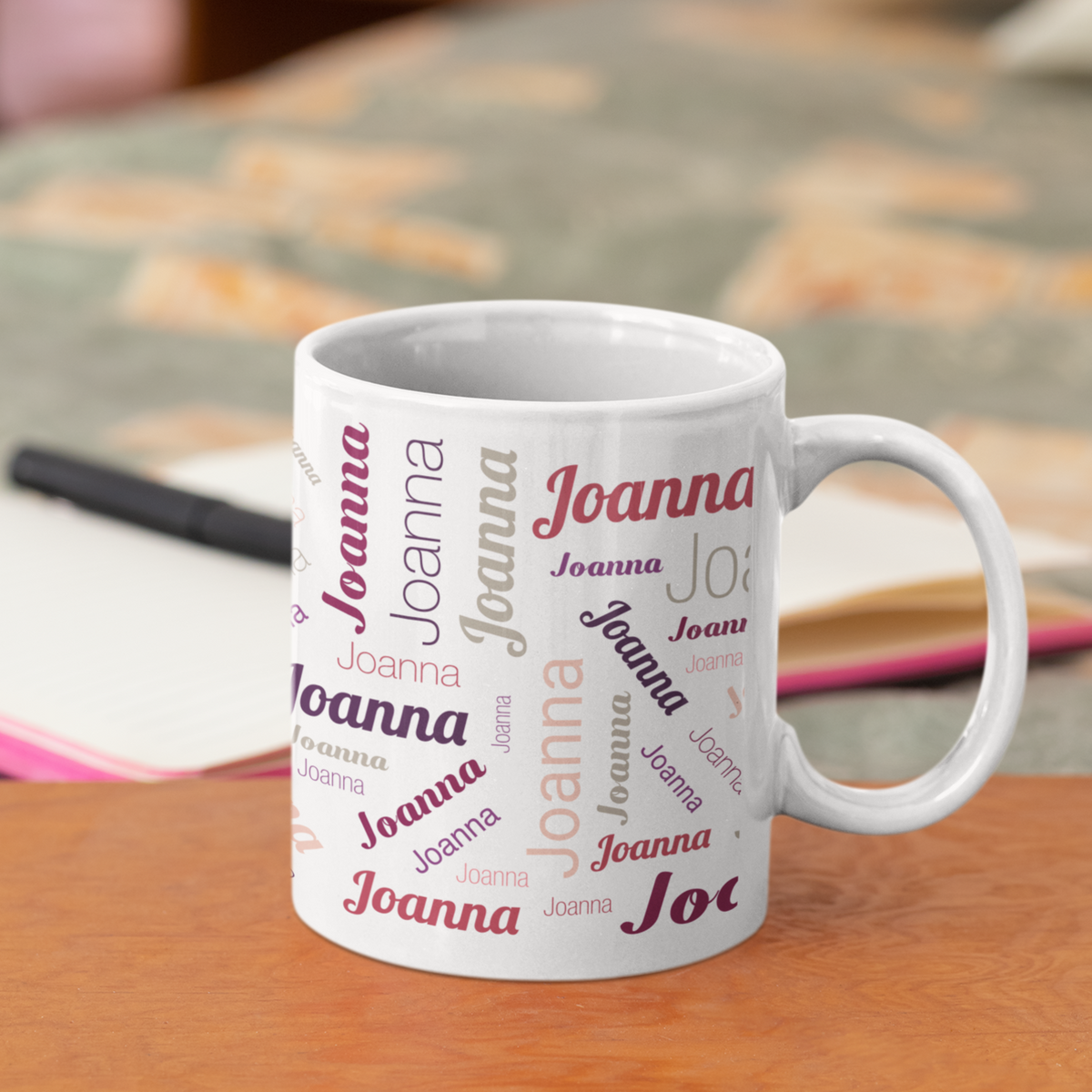 Keramiktasse mit Namen / Namenstasse