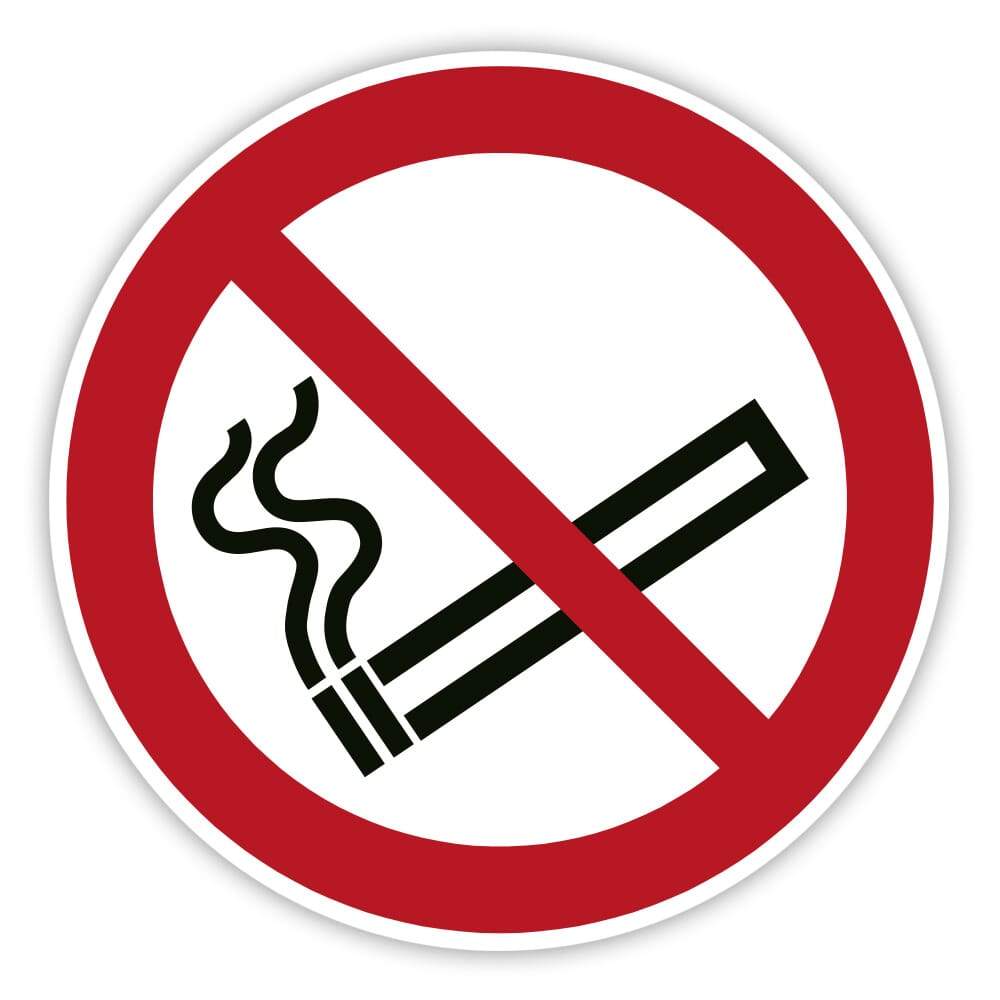 Aufkleber "Rauchen verboten!" - adressaufkleber-fabrik.de