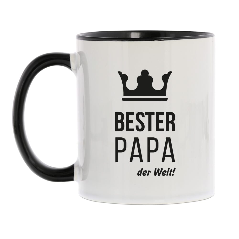 Keramiktasse "Bester Papa der Welt" - adressaufkleber-fabrik.de